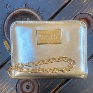 Versace Gold Wristlet or Clutch